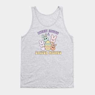 Bunny Kisses and Faster Wishes Cute Easter Eggs Rabbits Tank Top